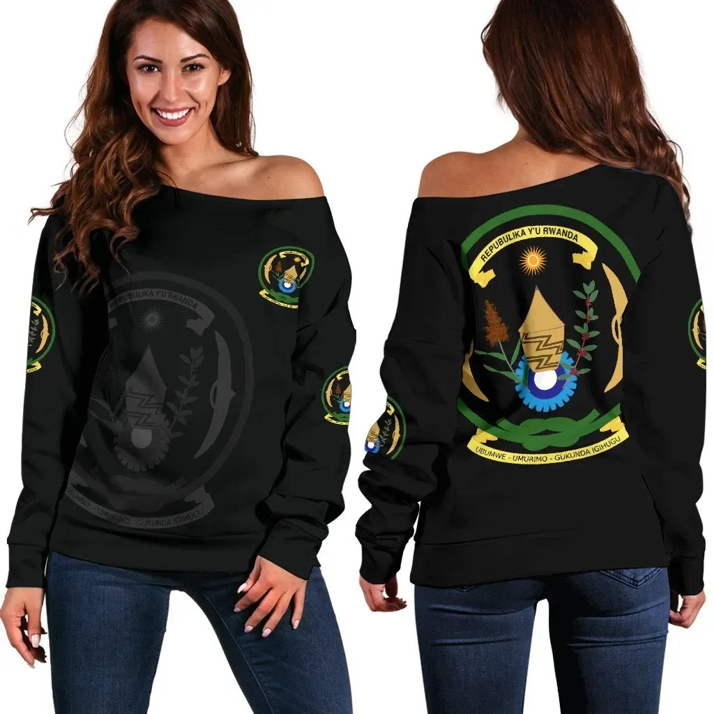 Rwanda Women's Off Shoulder Sweater