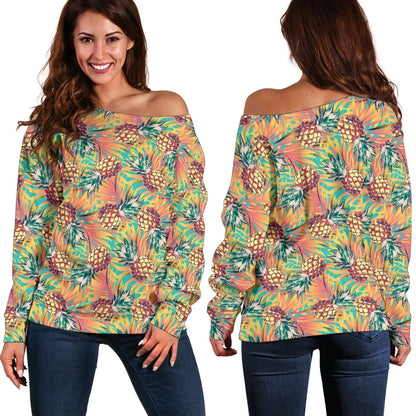 Pineapple 15Th Off Shoulder Sweater