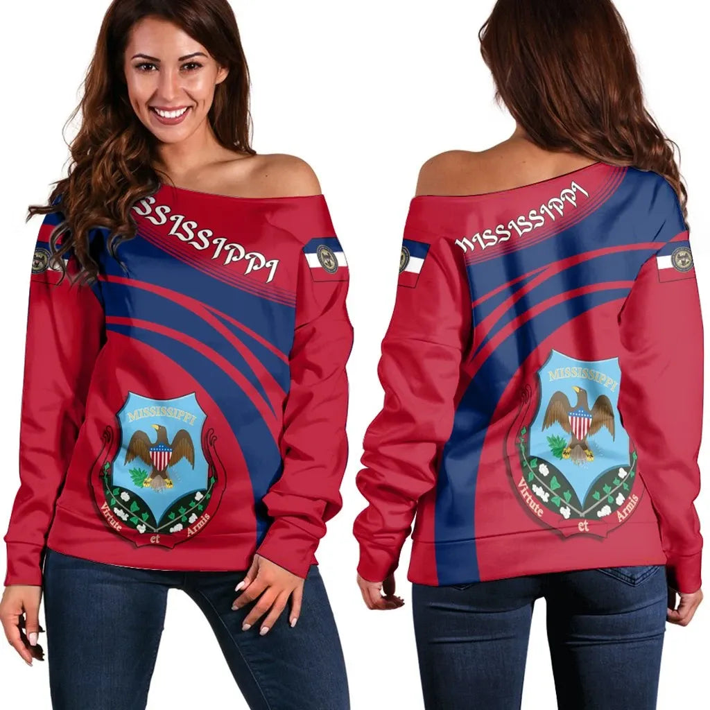 Mississippi Coat Of Arms Shoulder Sweater Cricket