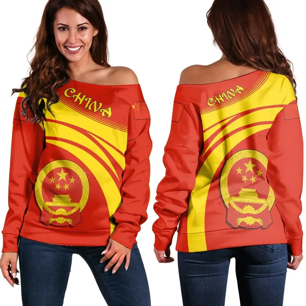 China Coat Of Arms Shoulder Sweater Cricket
