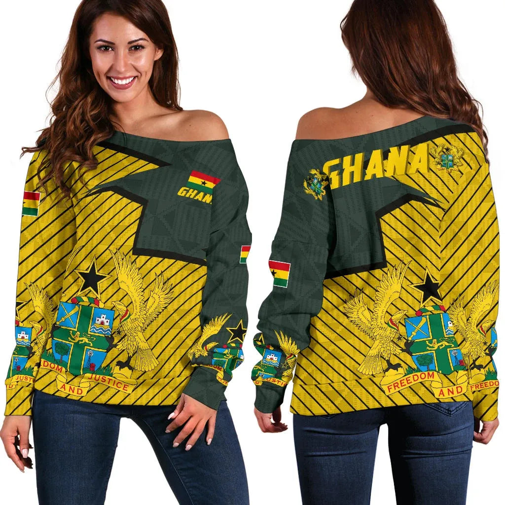 Ghana Off Shoulder Sweater Home