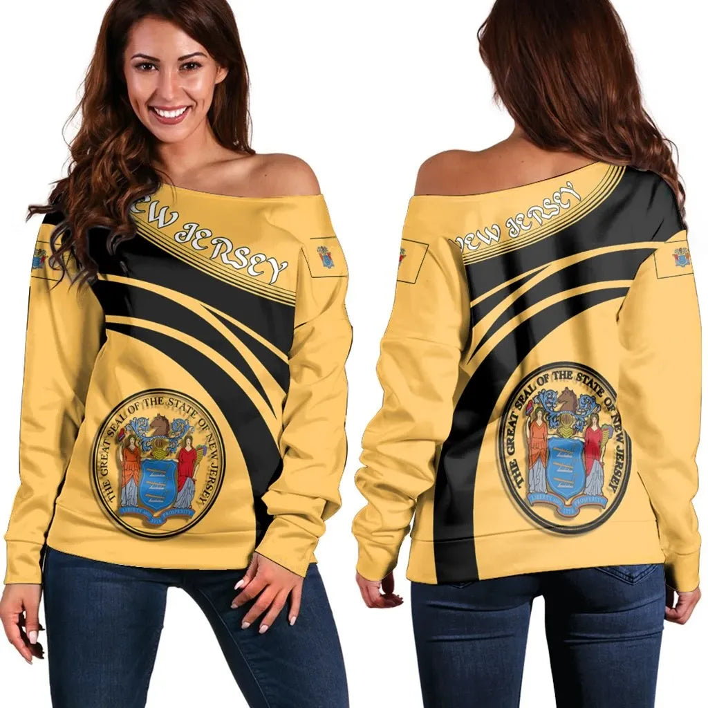 New Jersey Coat Of Arms Shoulder Sweater Cricket