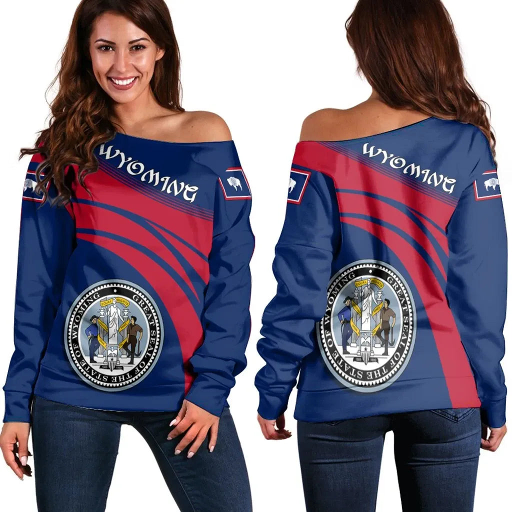 Wyoming Coat Of Arms Shoulder Sweater Cricket