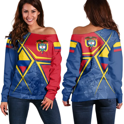 Colombia Women's Off Shoulder Sweater Colombia Legend