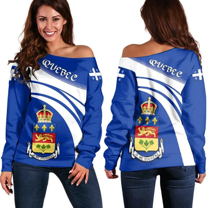 Quebec Coat Of Arms Shoulder Sweater Cricket