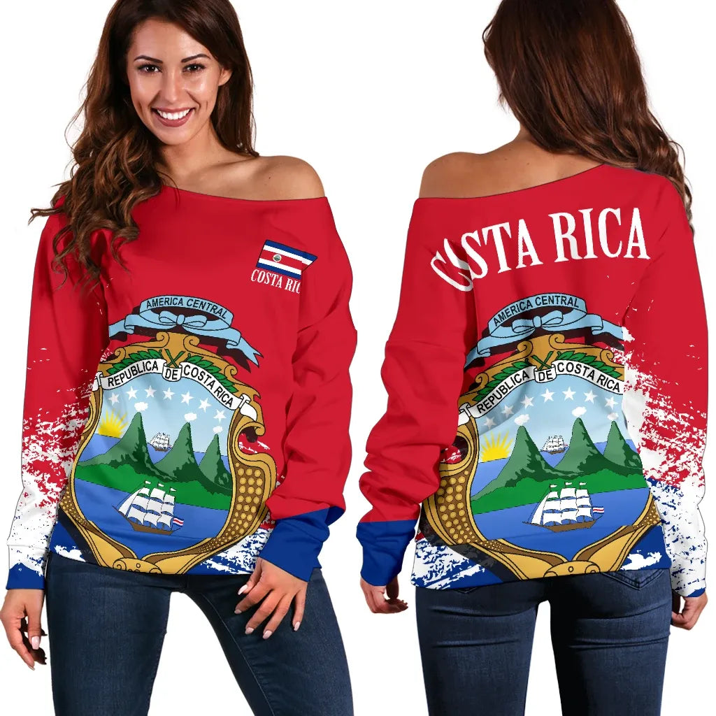 Costa Rica Off Shoulder Sweater