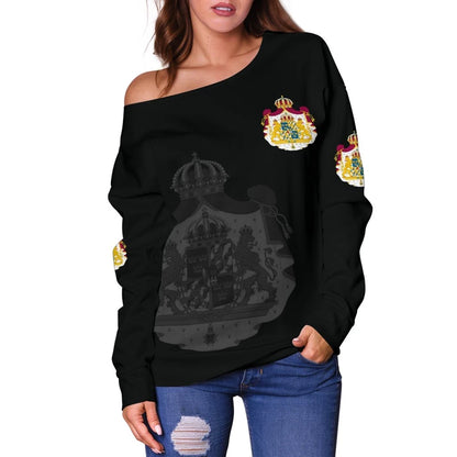 Sweden Women's Off Shoulder Sweater