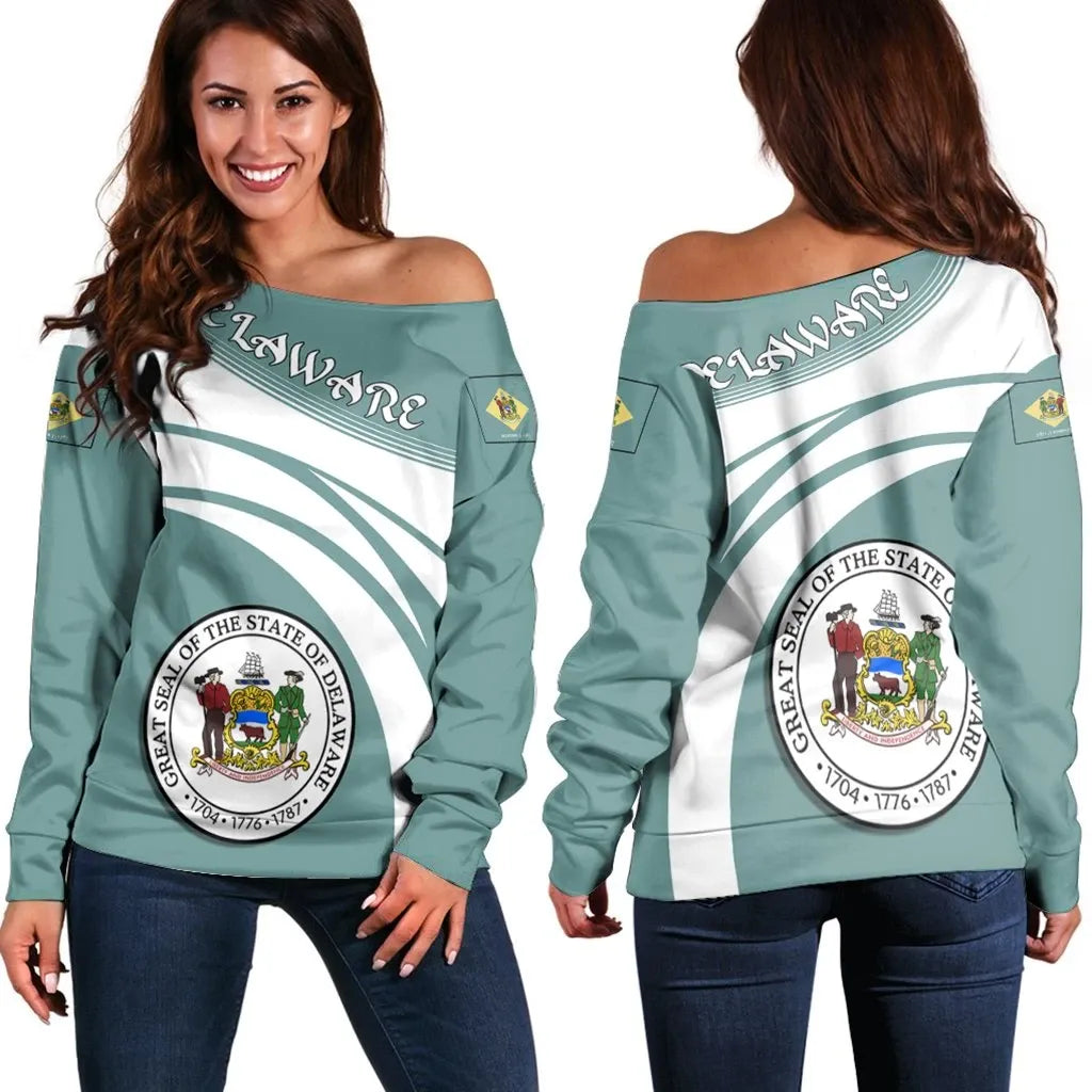 Delaware Coat Of Arms Shoulder Sweater Cricket