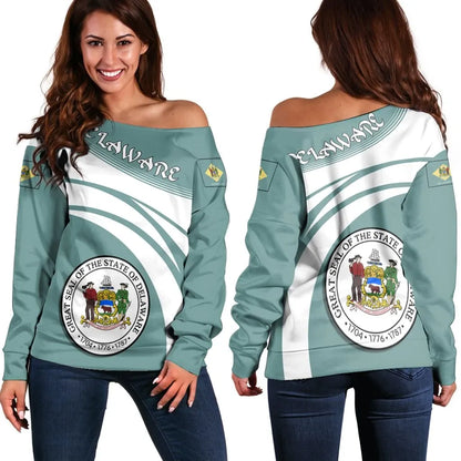 Delaware Coat Of Arms Shoulder Sweater Cricket