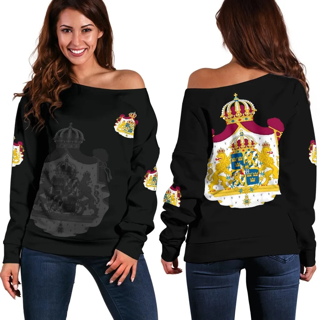 Sweden Women's Off Shoulder Sweater