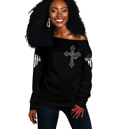 Tigray By Blood Off Shoulder Sweater