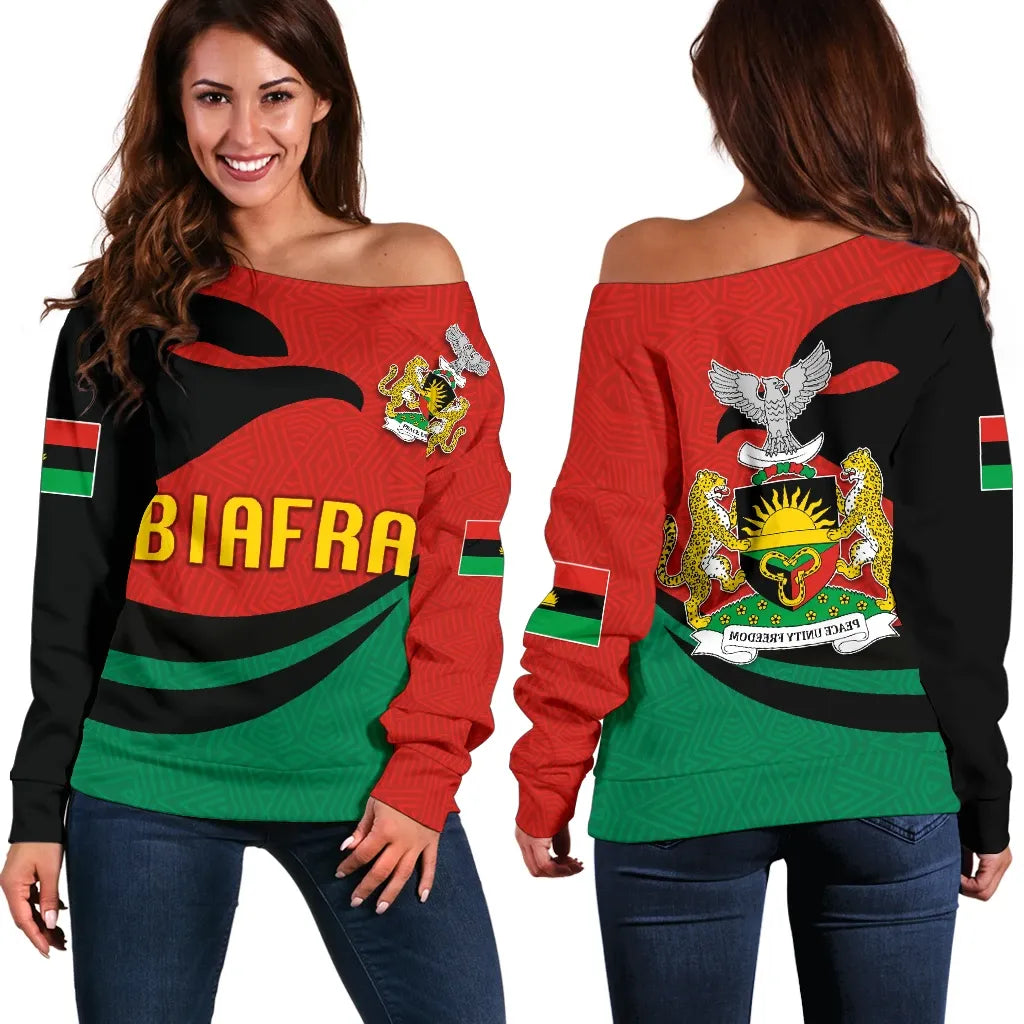 Biafra Women Off Shoulder Sweater Proud Version
