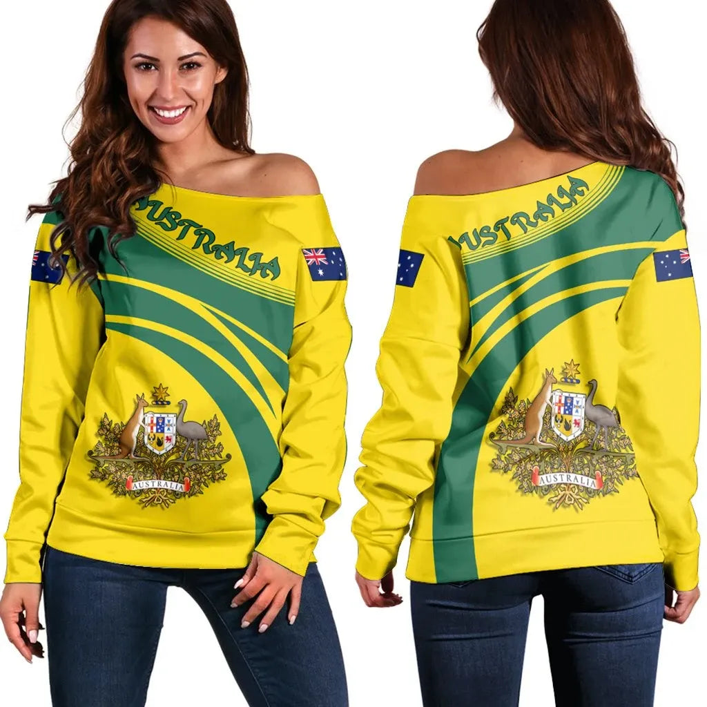 Australia Coat Of Arms Shoulder Sweater Cricket