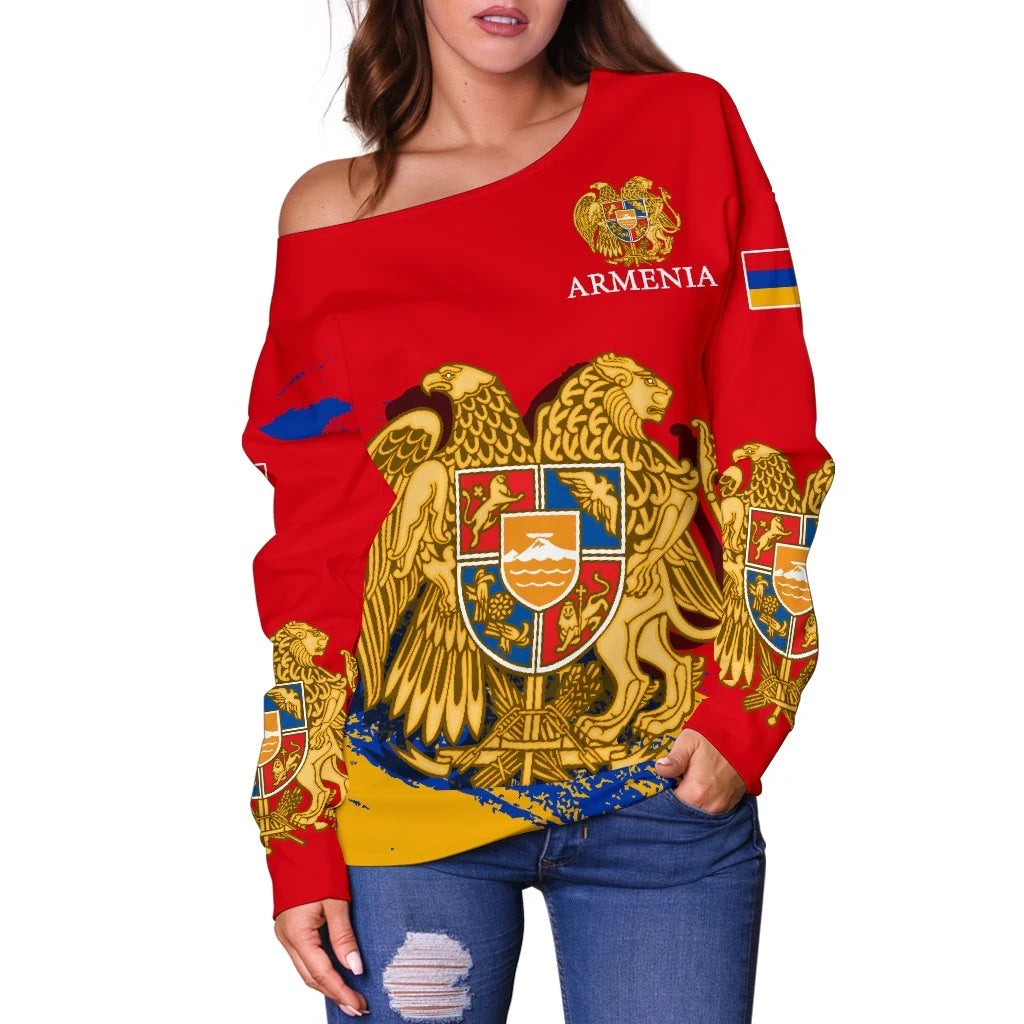 Armenia Special Women's Off Shoulder Sweater