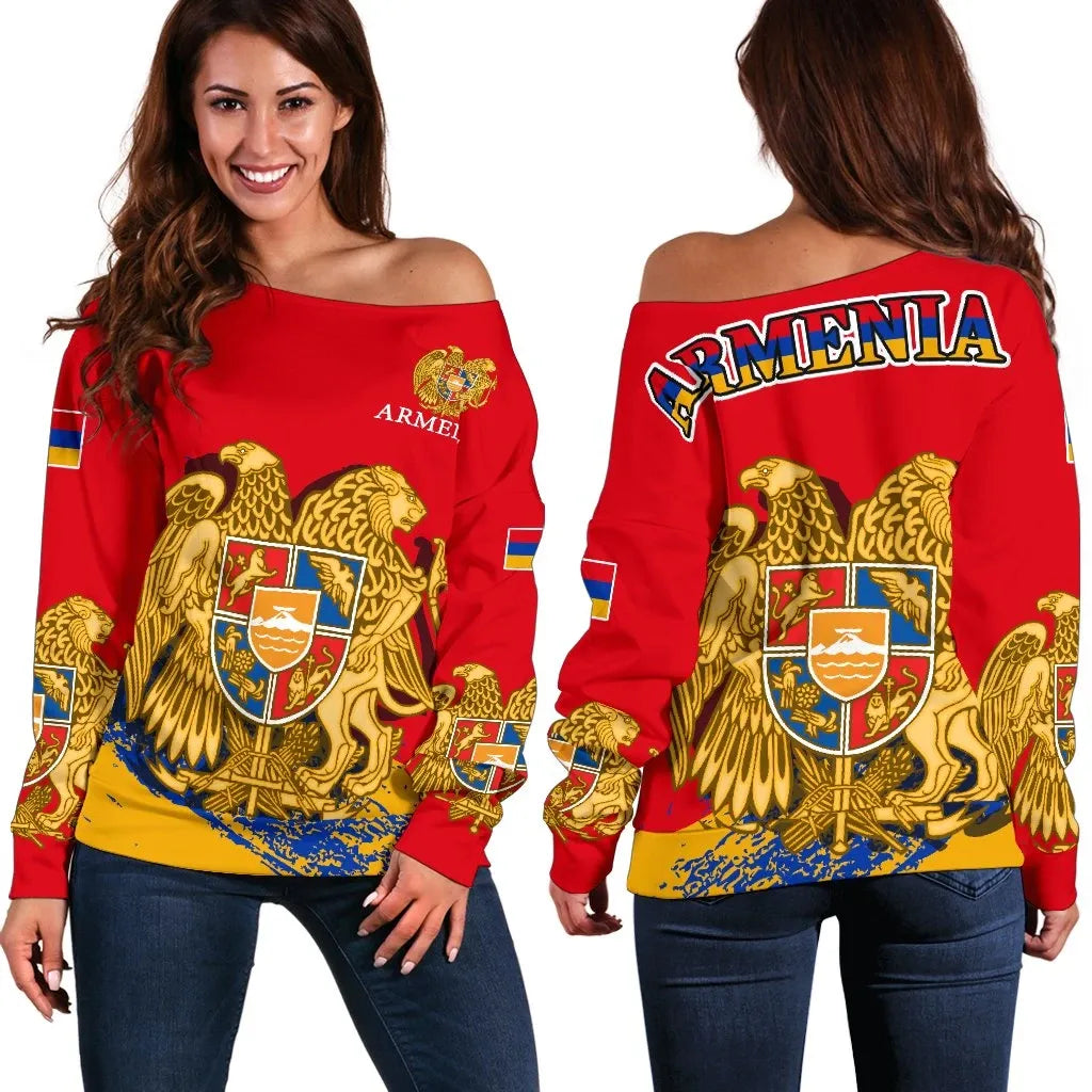 Armenia Special Women's Off Shoulder Sweater