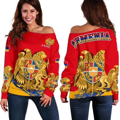 Armenia Special Women's Off Shoulder Sweater