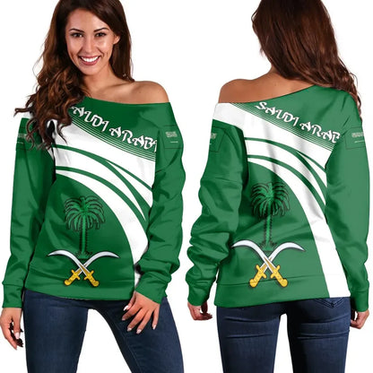 Saudi Arabia Coat Of Arms Shoulder Sweater Cricket