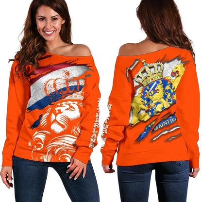 Netherlands Lion Shoulder Sweater Bn10