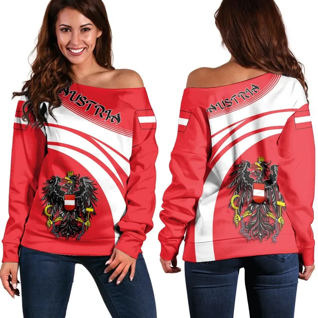 Austria Coat Of Arms Shoulder Sweater Cricket
