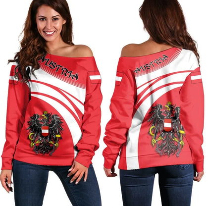 Austria Coat Of Arms Shoulder Sweater Cricket