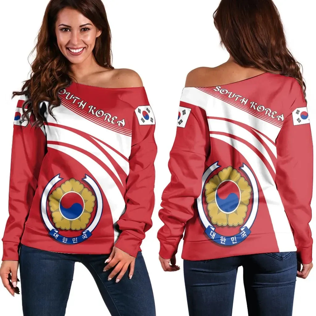 South Korea Coat Of Arms Shoulder Sweater Cricket