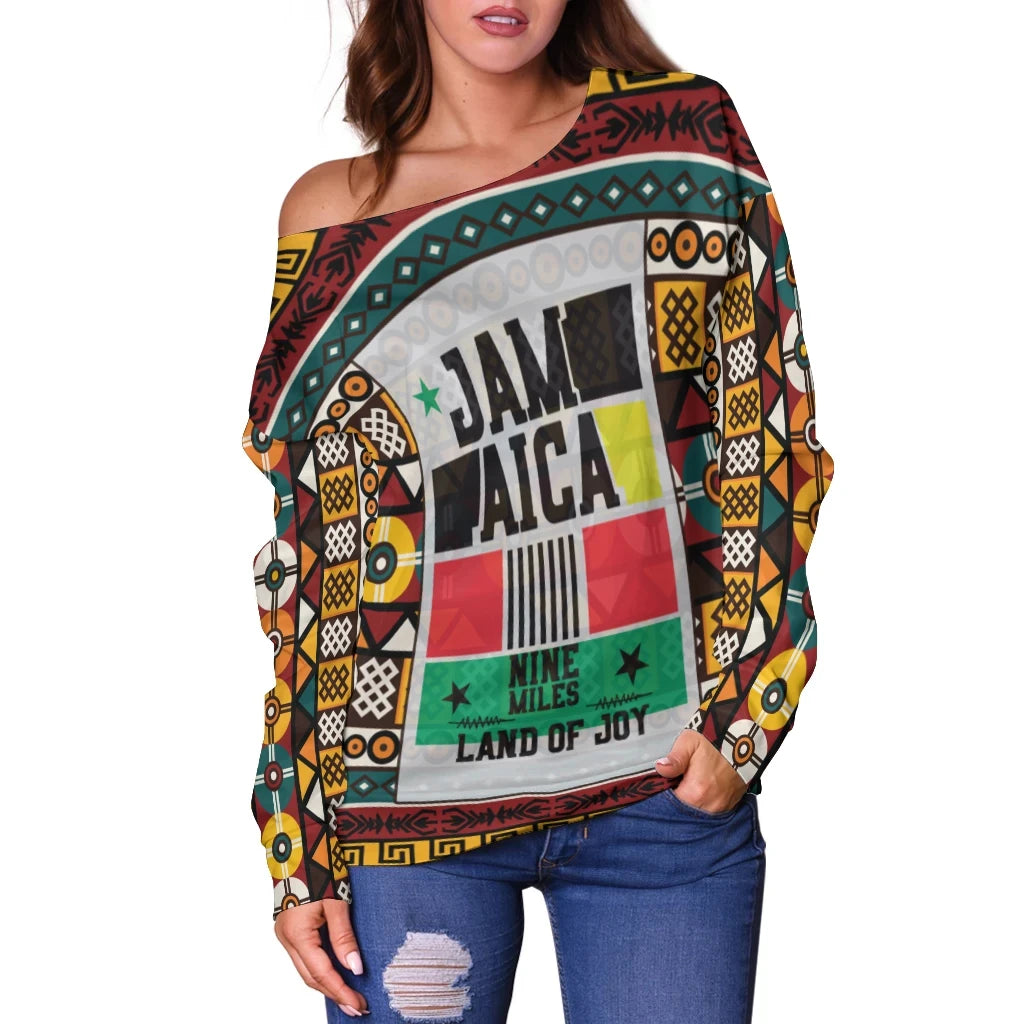 Women Off Shoulder Jamaica Nine Miles