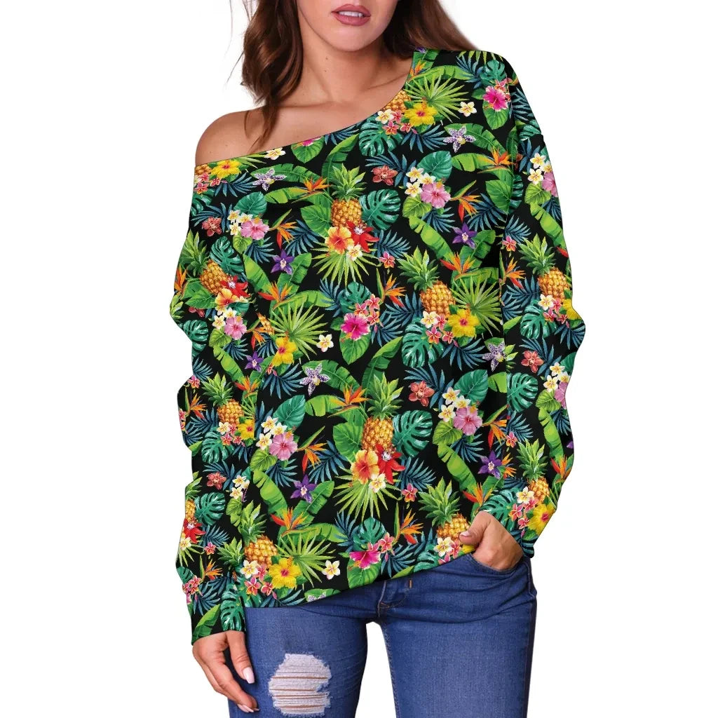 Pineapple 3Rd Off Shoulder Sweater