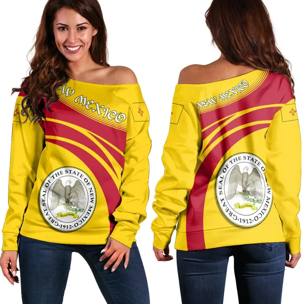 New Mexico Coat Of Arms Shoulder Sweater Cricket