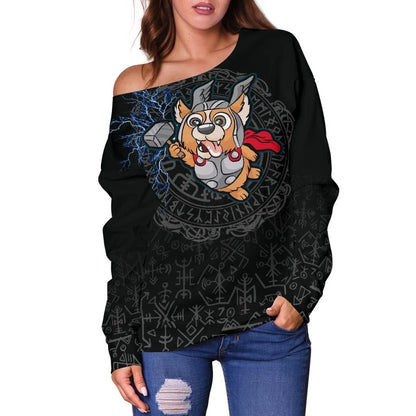 Women's Off Shoulder Sweater Thorgi