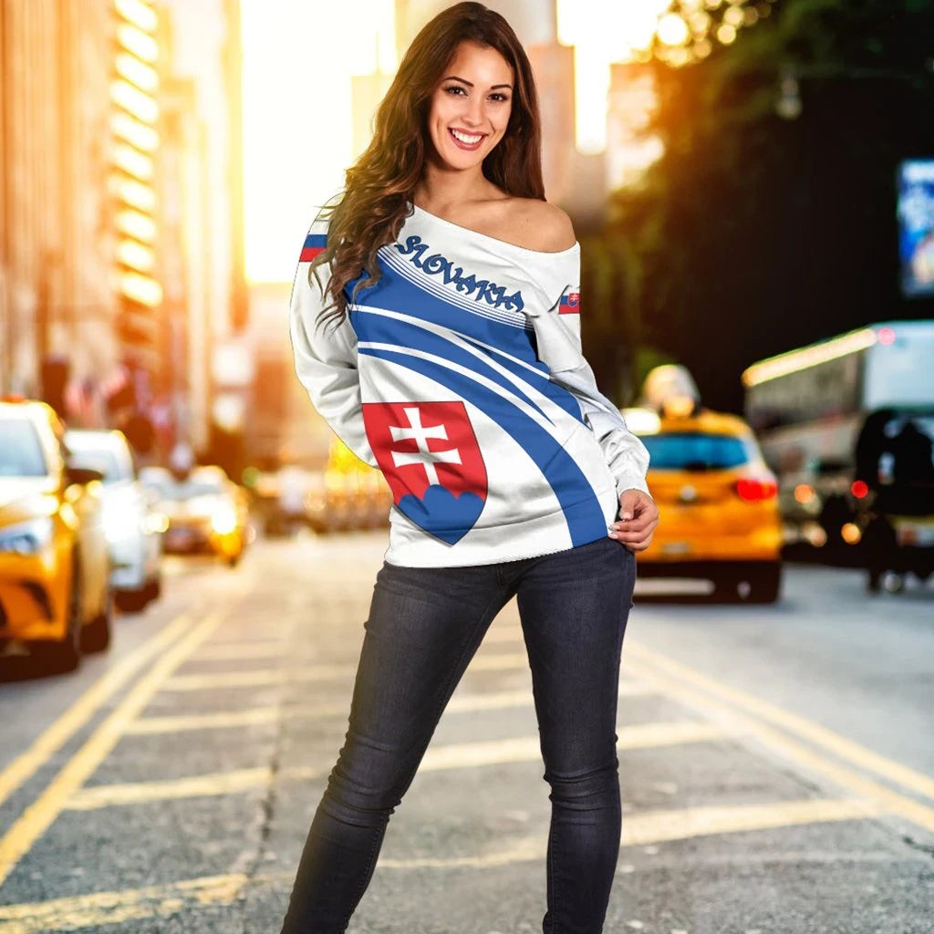 Slovakia Coat Of Arms Shoulder Sweater Cricket