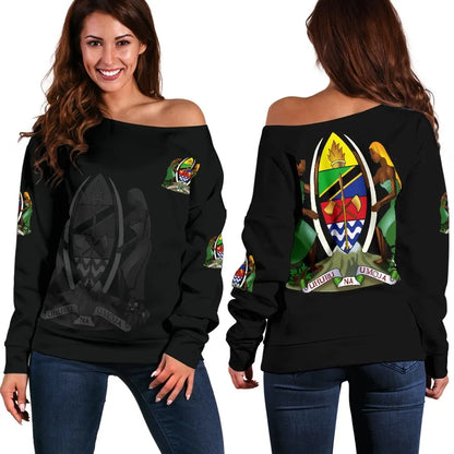 Tanzania Women's Off Shoulder Sweater