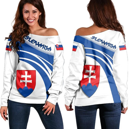 Slovakia Coat Of Arms Shoulder Sweater Cricket