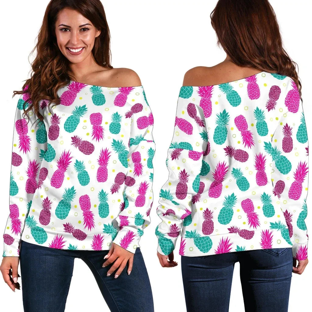 Pineapple 11Th Off Shoulder Sweater