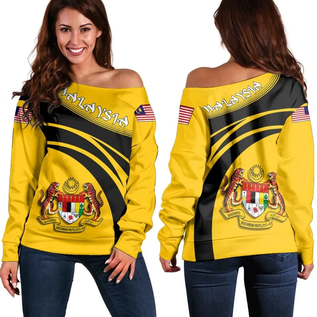 Malaysia Coat Of Arms Shoulder Sweater Cricket