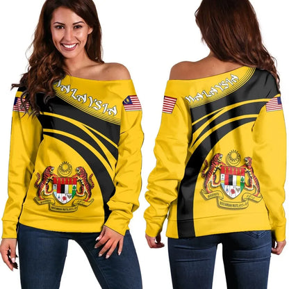 Malaysia Coat Of Arms Shoulder Sweater Cricket