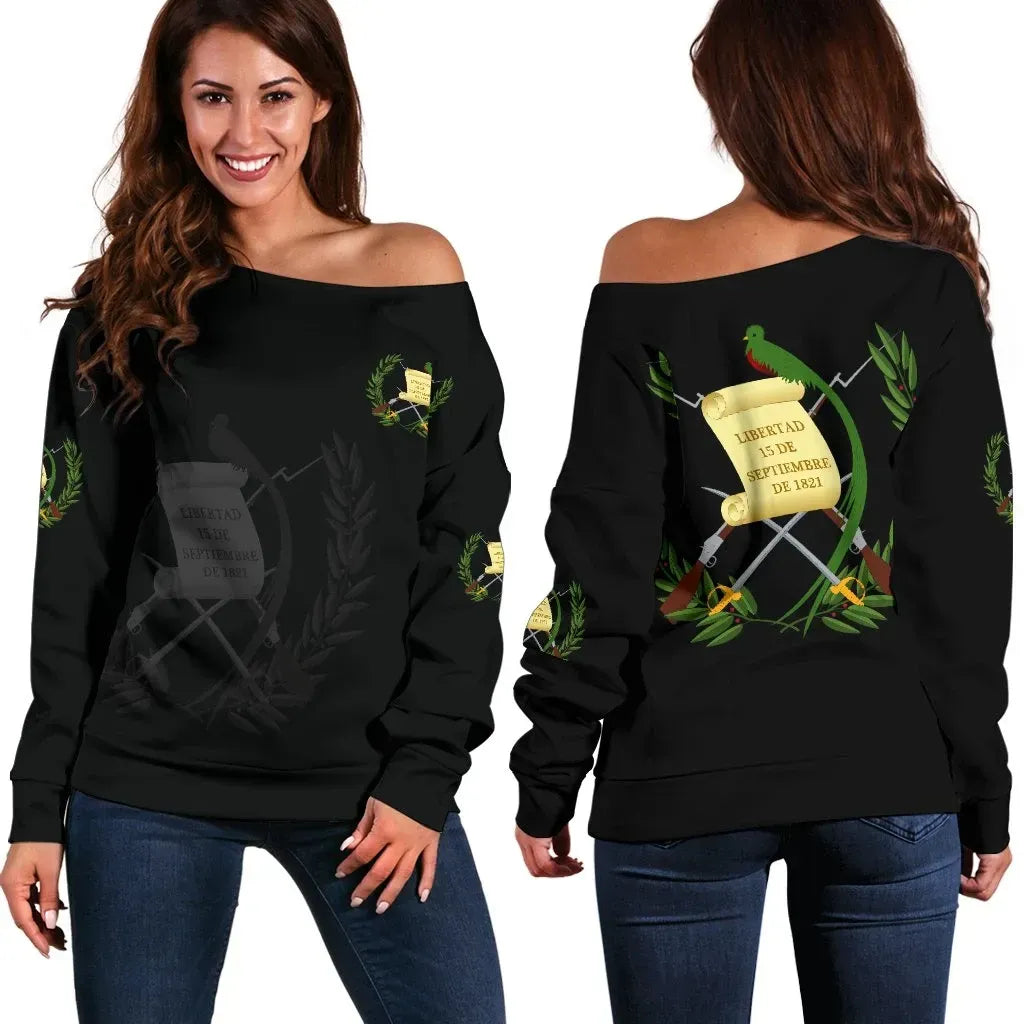 Guatemala Women's Off Shoulder Sweater