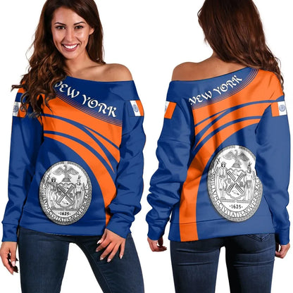 New York Coat Of Arms Shoulder Sweater Cricket