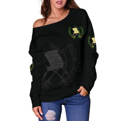 Guatemala Women's Off Shoulder Sweater
