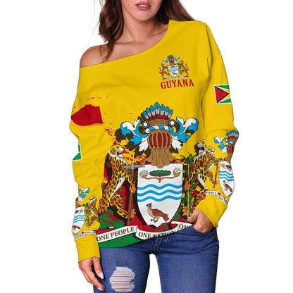 Guyana Special Women's Off Shoulder Sweater