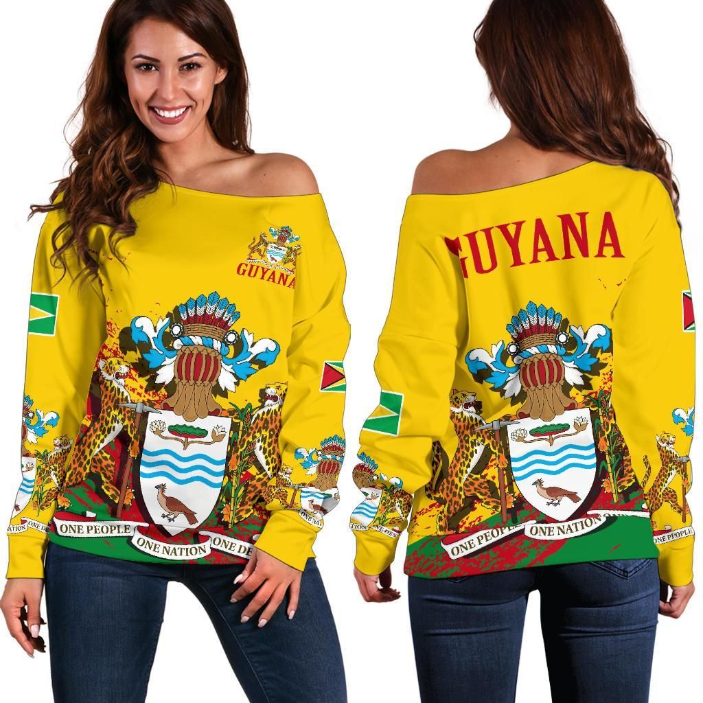 Guyana Special Women's Off Shoulder Sweater