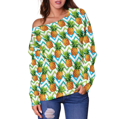 Pineapple 7Th Off Shoulder Sweater
