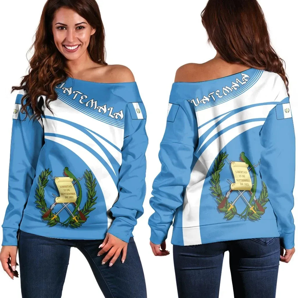 Guatemala Coat Of Arms Shoulder Sweater Cricket