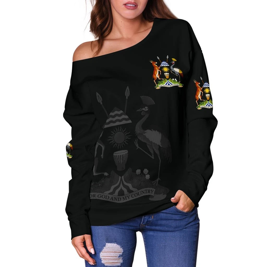 Uganda Women's Off Shoulder Sweater