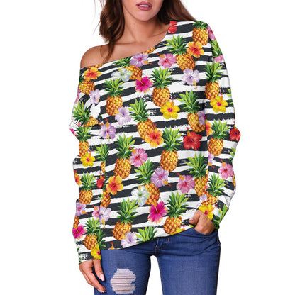Pineapple 8Th Off Shoulder Sweater