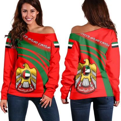 United Arab Emirates Coat Of Arms Shoulder Sweater Cricket