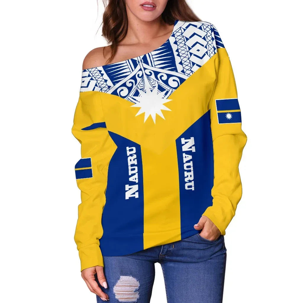 Nauru Off Shoulder Sweater Rising Women