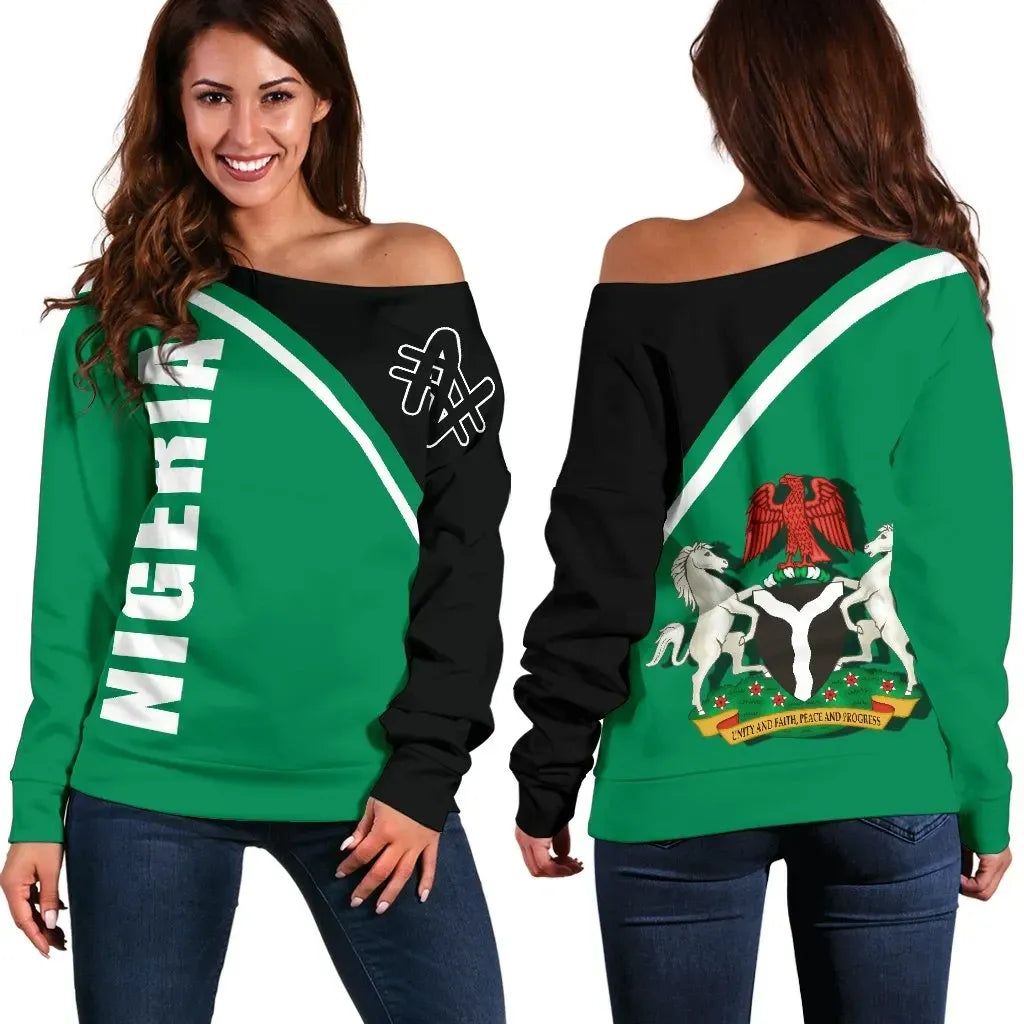 Nigeria Women's Off Shoulder Sweater Curve Version