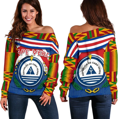 Cape Verde Women Off Shoulder Sweater Vibes Version