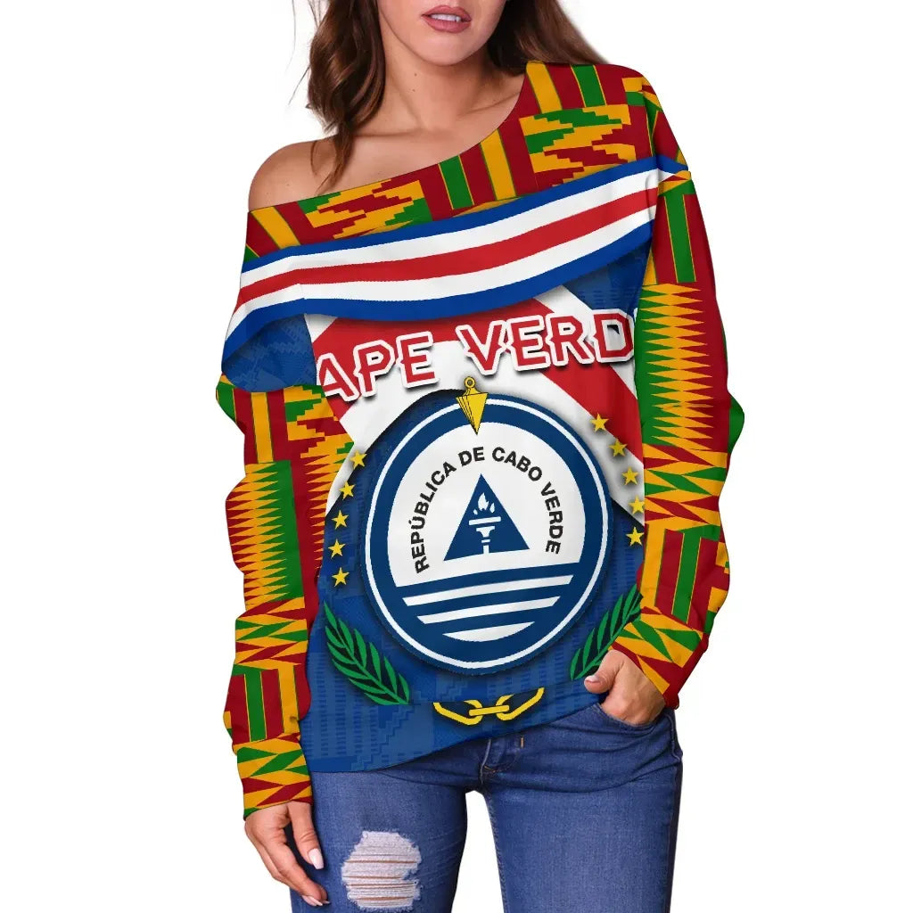 Cape Verde Women Off Shoulder Sweater Vibes Version