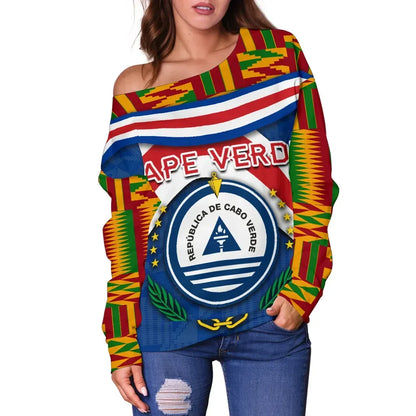 Cape Verde Women Off Shoulder Sweater Vibes Version